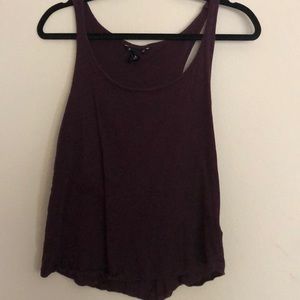 Purple loose fitting tank top